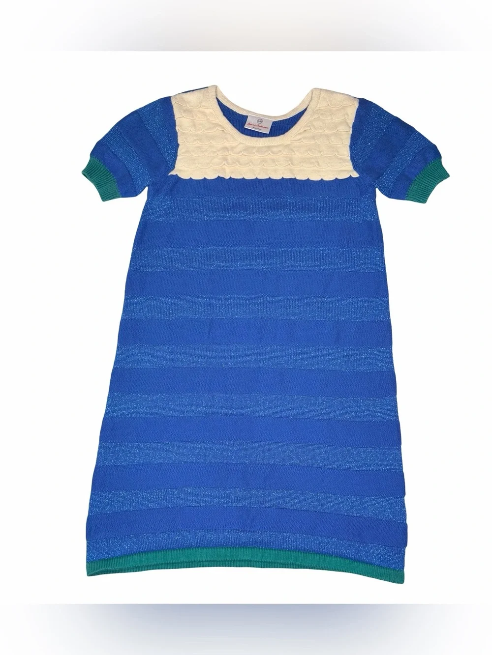 Hanna Andersson Metalic Stripe Sweater Dress